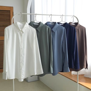 여성 링클프리 정장 블라우스 구김없는 사계절 셔츠