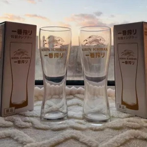 기린 맥주잔 집들이 선물 하이볼 생맥주 전용 이찌방 맥주잔 300ml 2개