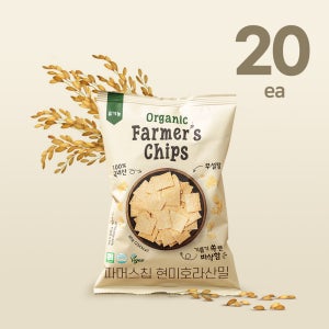 무설탕 쌀과자 유기농 파머스칩 현미호라산밀 현미칩 60g x 20봉
