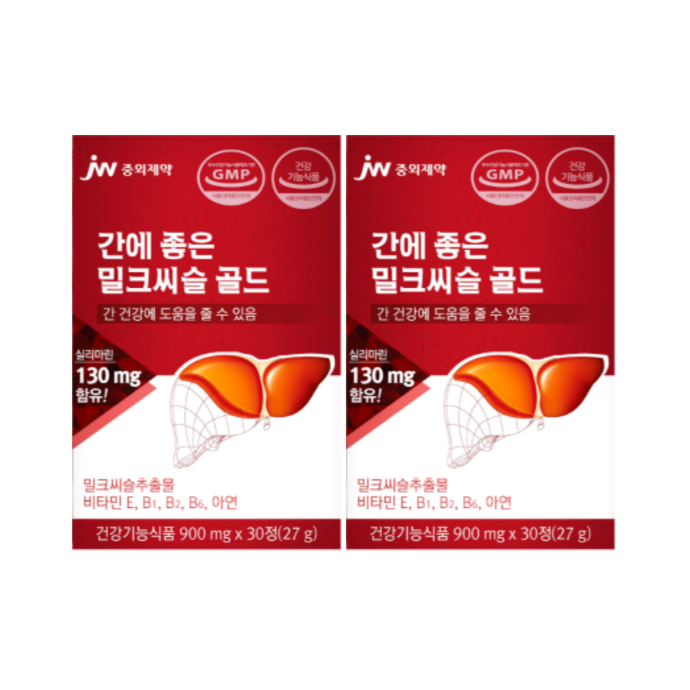 <b>중외제약 간</b>에 좋은 밀크씨슬 골드 30정 2개