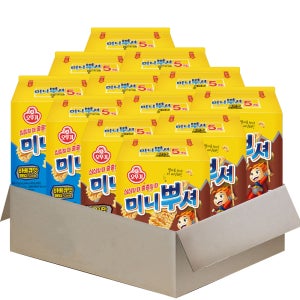 오뚜기 60개 미니뿌셔 불고기맛+바베큐맛 각30개