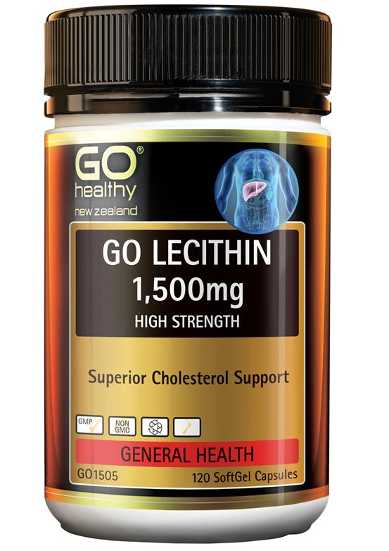 <b>고헬씨</b> 고함량 레시틴 1500 mg 120캡슐 Go healthy Lecithin 콜레스테롤