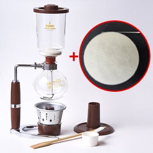 고노 KONO 코리아 2인 사이폰세트 SK-2A 우드&융필터