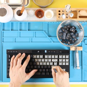 커세어 K100 RGB PBT OPX 광적축 (한글자판) [타이핑고래] 커스텀 게이밍 기계식 키보드