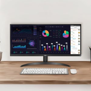 LG전자 울트라와이드 광시야각 모니터 29WQ500 73cm 21:9 IPS패널 HDR WFHD 100Hz 5ms 멀티태스킹 문서작업 사무용 업무용 가정용 PC 컴퓨터 모니터