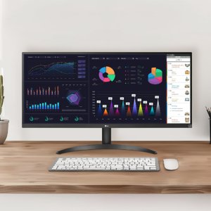 LG전자 울트라와이드 광시야각 모니터 34WQ500 86cm 21:9 와이드 IPS WFHD HDR 100Hz 5ms 업무용 사무용 가정용 PC 컴퓨터 모니터