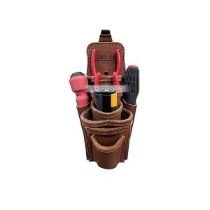 공구왕황부장X가야 MISK 9구 공구주머니 KC-101 원터치클립 소가죽