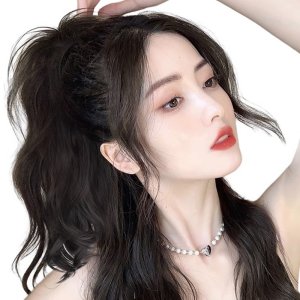 묶음머리가발 뒷통수가발 포니테일 웨딩쵤영헤어피스 반가발 집게형