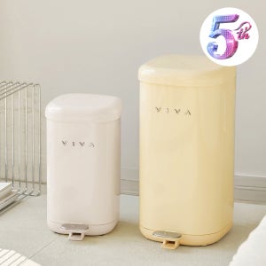 비바 더스텝 무소음 페달 휴지통 10L+20L 세트 종량제 냄새차단 기저귀 인테리어