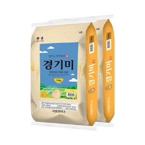 25년 햅쌀 찰지고 밥맛좋은 경기미 20kg(10kg+10kg) 상등급 당일도정