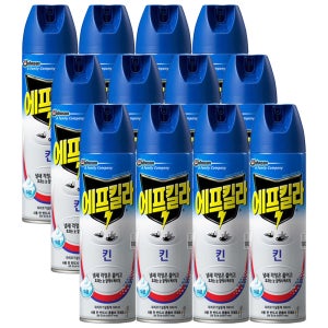 에프킬라 에어로졸 킨 500ml 12개 모기 파리 살충제 모기약 스프레이