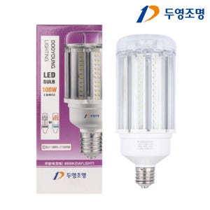 두영LED 보안등램프 100W 투명 고와트전구 가로등램프