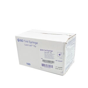 BD 루어락 주사기 Leur Lock syringe 1cc 100개 309628