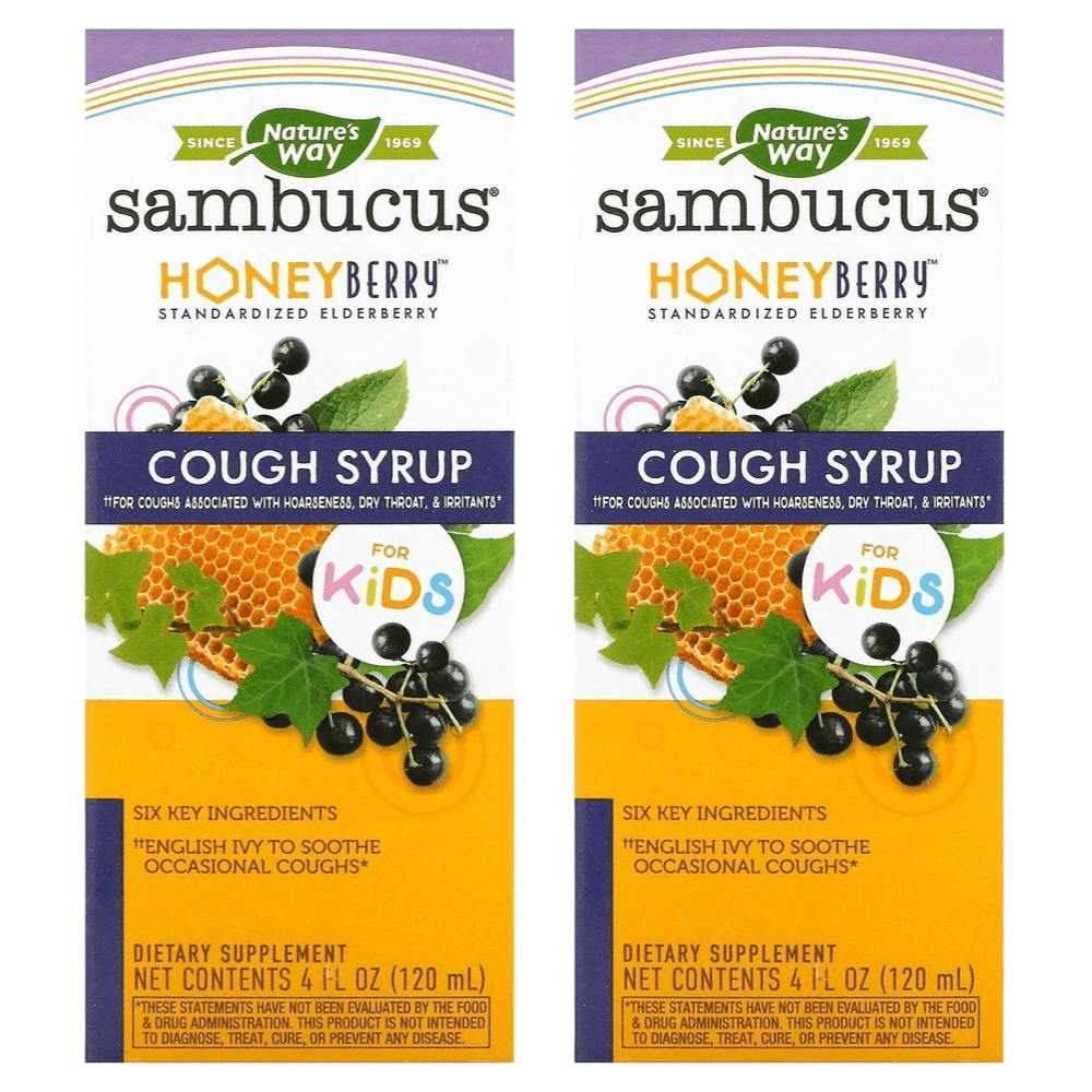 네이처스 웨이 삼부커스 <b>허니</b>베리 <b>키즈</b> <b>코프 시럽</b> 120ml 2병