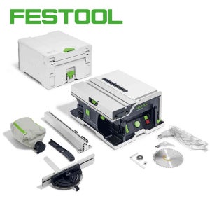 페스툴 충전 테이블쏘 무선 목공 원형톱 고속절단기 베어툴 기본세트 CSC SYS50