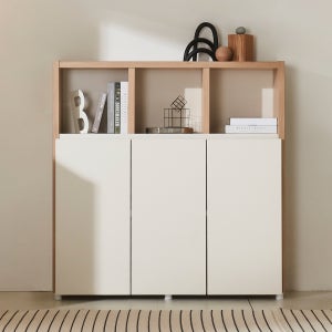 늘봄가구 3단 1200 수납형 서재 책장