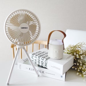 CAMPOREST 미니 탁상용 핸디 캠핑 선풍기 조명 겸용 99CP
