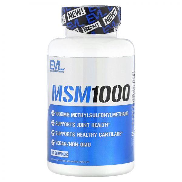 <b>에볼루션 뉴트리션 MSM</b> 1000 베지 캡슐 120정