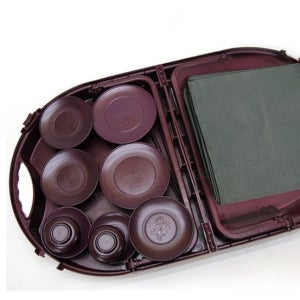 간소한 제사상 설날 차례 미니 제사 상차림 명절 산소 성묘 휴대용 제기 세트