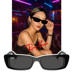 레이벤 선글라스 RB4425 테루 슬림 긱시크 레트로 블랙