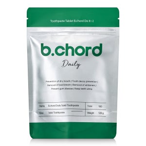 비코드 데일리 고체치약 180정 파우치 리필형 아쿠아민트향 (정기구독 가능)