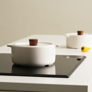 한국도자기 리한 루나스톤 IH 인덕션 가스레인지 무균열 뚝배기 16CM 화이트베이지