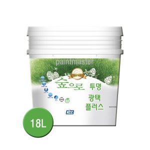 KCC 친환경 수성바니쉬 코팅제 숲으로 광택플러스 18L 투명 무광