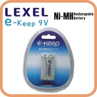 LEXEL 렉셀 e-Keep 9V 충전지 - 1개