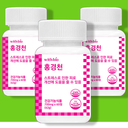 2+1 위드바이오 피로회복 스트레스 개선엔 홍경천 추출물 6개월
