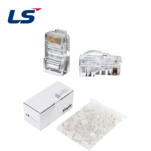 LS전선 RJ45 CAT5e UTP 관통형 EZ플러그 잭 EZ-L 이지랜 커넥터 100개