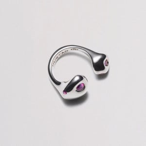 (휴스타드) HUSTAD 229 Mushroom Ruby Ring _ 크리스탈 천연 루비 반지