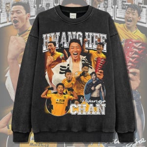 황희찬 Hwang 프린트 티셔츠 맨투맨 스웻 빈티지 울버햄튼 프리미어리그 축구