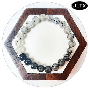 흑침수정 8mm 원석팔찌 천연석 수면 명상 남자팔찌 커플