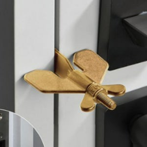 호텔 문 단속 휴대용 여행용 도어락 현관 걸쇠 이중 잠금 장치 옐로우 골드