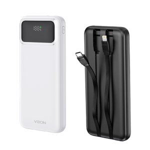 베온 케이블 일체형 고속충전 보조배터리 10000MAH