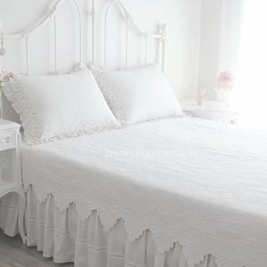 목화솜 워싱 침대스프레드 베드 스프레드퀸패드