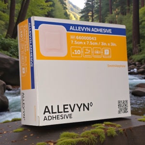 스미스앤드네퓨 알레빈 어드헤시브 7.5cm x 7.5cm 접착성 치유 폼드레싱 습윤밴드