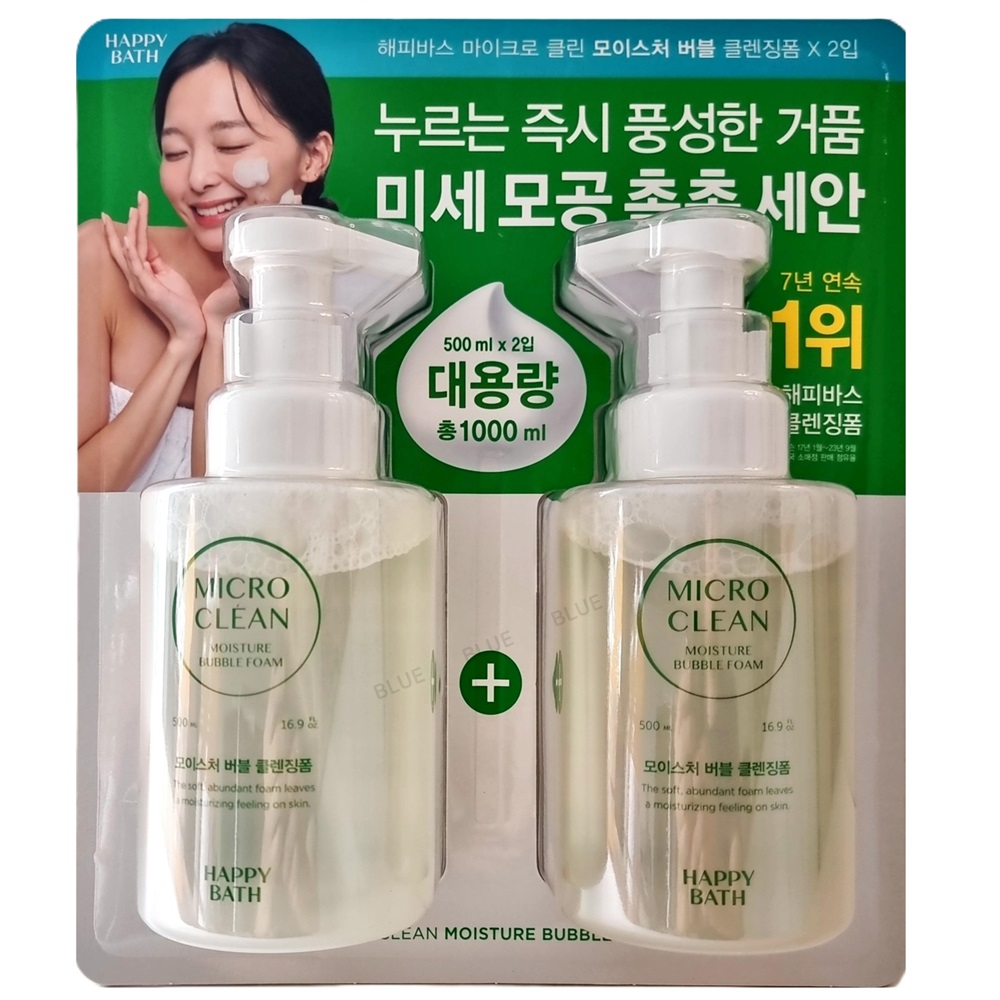 해피바스 마이크로클린 딥버블 클렌징폼 300ml, 3개