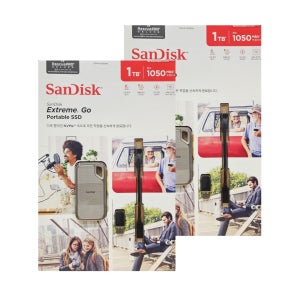 코스트코 산디스크 SANDISK SSD 휴대용 외장하드 1TB x 2개 낙하충격 내구성