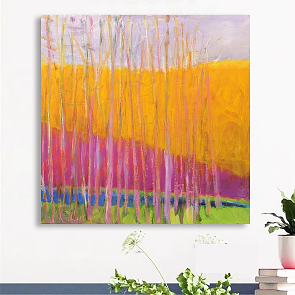Wolf Kahn ウルフカーン作品 Saplings 有名な画家美術品絵画