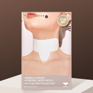 마르시끄 링클 리페어 하이드로겔 넥패치 4매 - 목 가로 세로 주름, 탄력 케어 마스크 팩
