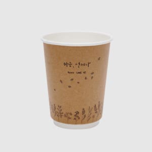 크라프트 이중컵 마음설레다 340ml(10온스) 410ml(12온스) 390ml(13온스) 490ml(16온스) 1박스/500개