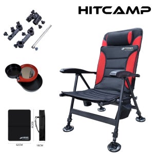 히트캠프 풀세트 민물 낚시 의자 레드