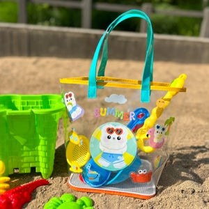 오늘놀이 여름 메쉬 비치백 DIY 만들기 키트 스티커 꾸미기 KC인증