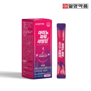 일양약품 아미노 워터 파워 레벨업 10포 복숭아맛 아미노산 전해질 보충제 음료