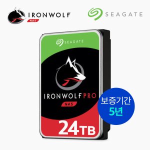 씨게이트 하드디스크 아이언울프 프로 24TB NAS HDD ST24000NT002