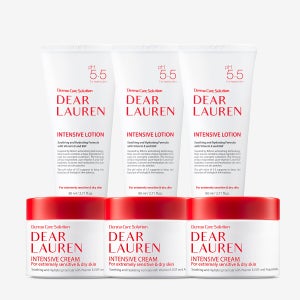 디어로렌 스마트보습제 인텐시브 트리플 듀오 세트 (크림 50ml + 로션 80ml) x3