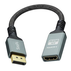 수피 4K 60Hz DP to HDMI 단방향 변환 젠더 DHF46 무전원 고대역폭