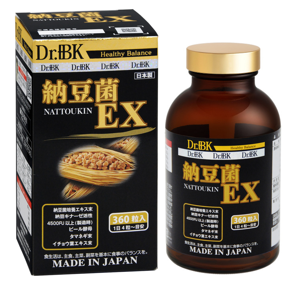 일본 닥터 비케이 <b>Dr</b> <b>bk</b> 인춘당 노구치 <b>나토키나제</b> 낫토키나제 낫또균EX 4500FU배송품질보증