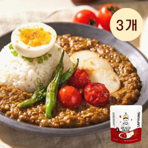 사평 숙성 진한 맛 저수분 일본카레 키마카레 매콤한맛, 200g, 3개